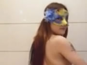 帶面具的婬女艳舞脫衣誘惑